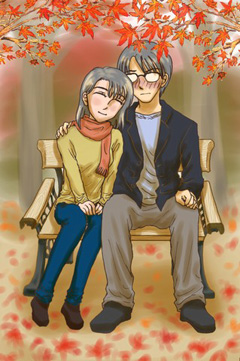 ある日の秋の園風景